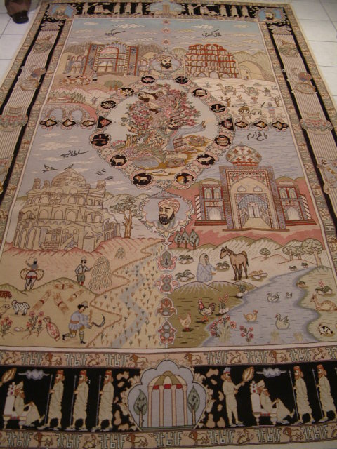 Tabriz Persian rug #5112, click on the picture or description for more details about the Persian carpets.