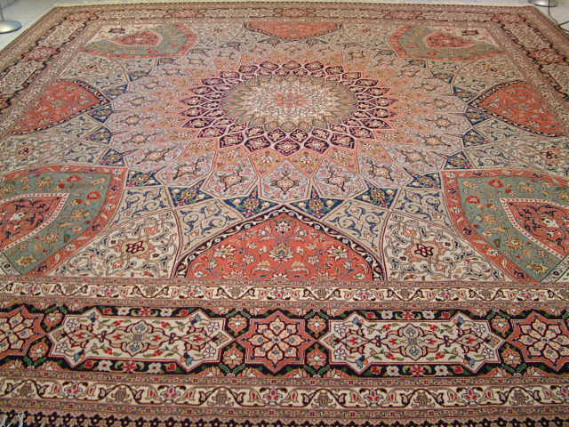 Tabriz Persian rug #5123, click on the picture or description for more details about the Persian carpets.