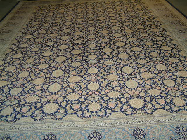 Qom Persian rug #5153, click on the picture or description for more details about the Persian carpets.