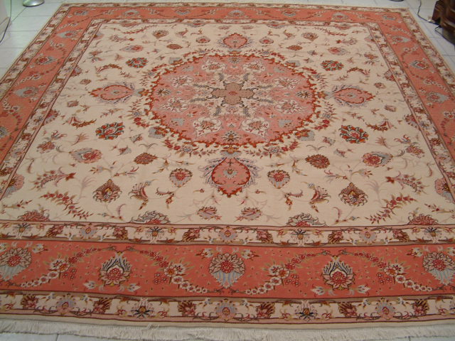 rugs Persian carpets TABRIZ rug 10x10 SQUARE GORGEOUS