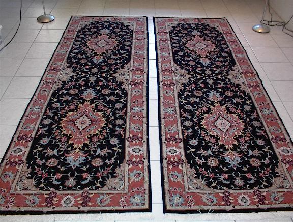 Twin Tabriz Persian rugs - Part of my Runner Persian rug collection - To see all Persian rugs, click on Gallery