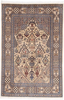 8x5 unique silk nain persian rug
