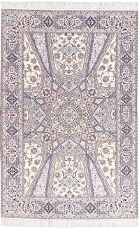 8x5 nain persian carpet gonbad design