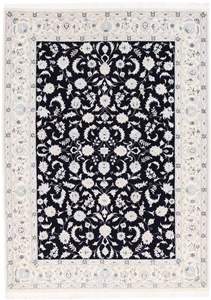 7x5 navy blue nain persian rug