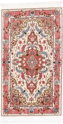 4x2 tabriz persian rug with silk