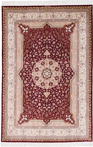 7x5 qum persian rug silk 600kpsi