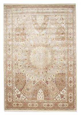 11x8 gonbad persian rug with silk