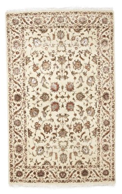6x3 wool persian rug with silk highlights