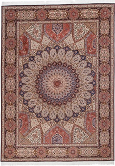 11x8 gonbad tabriz persian carpet