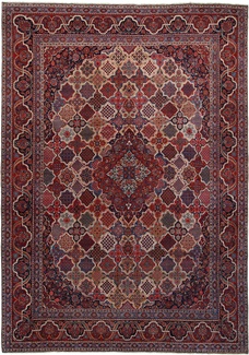 antique kashan dabir persian carpet