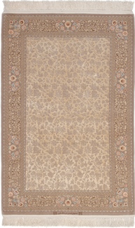 5x3 dardashti signed silk isfahan rug