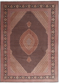 12x8 mahi tabriz rug with silk