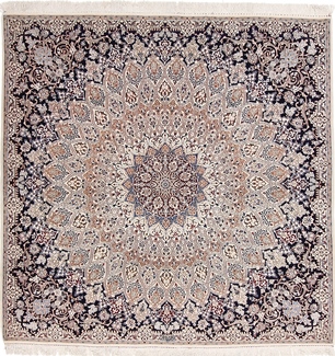 square gonbad nain persian rug