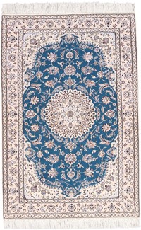 190cm 6ft light blue nain persian carpet