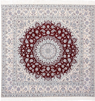 7ft 2m square nain persian rug