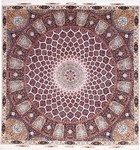 10ft 3m square gonbad tabriz persian rug