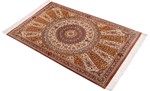 4ft gonbad qum silk rug