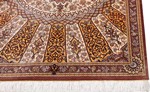 4ft gonbad qum silk rug