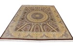10ft square ahmadi silk qum carpet