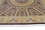 10ft square ahmadi silk qum carpet