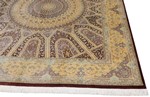 10ft square ahmadi silk qum carpet