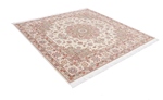 6x6 handmade square tabriz rug