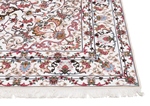 metal soof tabriz rug with silk