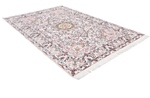 metal soof tabriz rug with silk