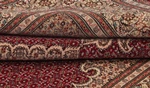 pirouzian mahi tabriz rug with silk