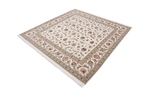 square 8x8 faraji silk tabriz persian rug