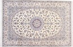 10ft 7ft 6lah blue silk nain rug