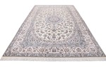 10ft 7ft 6lah blue silk nain rug