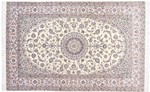 3x2m 500kpsi beige silk nain persian rug