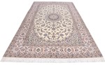3x2m 500kpsi beige silk nain persian rug