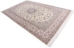 3x2m 500kpsi beige silk nain persian rug