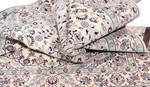 6ft 180cm beige silk nain persian rug