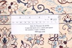 6ft 180cm beige silk nain persian rug