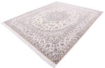 10ft 8ft 6lah blue silk nain rug