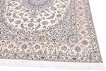 9ft 270cm beige silk nain persian rug