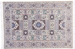 8x5 silk nain persian carpet tile design