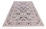 8x5 silk nain persian carpet tile design