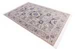 8x5 silk nain persian carpet tile design