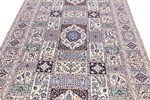 8x5 silk nain persian carpet tile design
