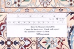 8x5 silk nain persian carpet tile design