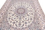 8ftx6ft beige silk nain persian rug