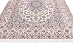 8ftx6ft beige silk nain persian rug