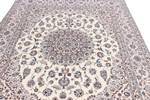 8ftx6ft beige silk nain persian rug