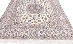 8ftx6ft beige silk nain persian rug