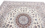 8ft 250cm square handmade nain persian carpet