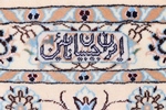 8ft 250cm square handmade nain persian carpet